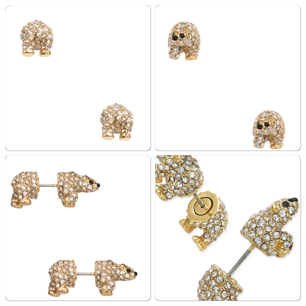 NWT Kate Spade ♠️ polar bear earrings - Picture 2 of 8